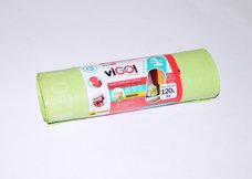Pytel na odpad se zatahovnm 120L/8 ks, s vn LDPE , ZELEN, Q389