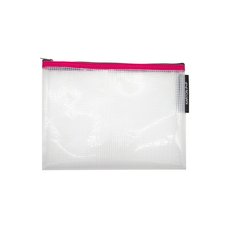 Oblka se zipem sovan A5 transparent-erven lem