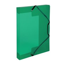Krabice PP s gumou A5 Lines zelen