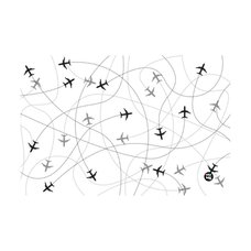 Podloka na stl PP 60x40cm Planes