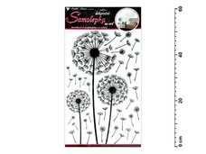 Samolepc dekorace 10148 pampelika ern 60x32cm