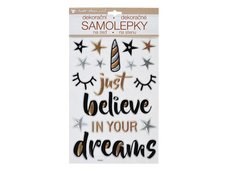 MFP Samolepc dekorace 10396 Believe in Dreams prostorov 36 x 21 cm