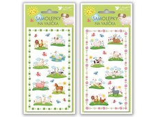 Velikonon samolepky na vajka 838 gelov se zvtky 19x9cm