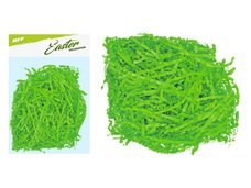 Tráva dekorační 30g zelená papírová