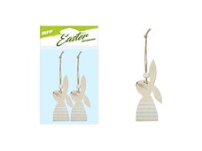 Zvs Zajci devo 2ks/11cm natur