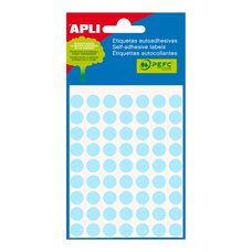 APLI samolepic etikety, O 10 mm, modr