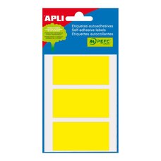 APLI samolepic etikety, 34 x 67 mm, lut