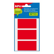APLI samolepic etikety, 34 x 67 mm, erven