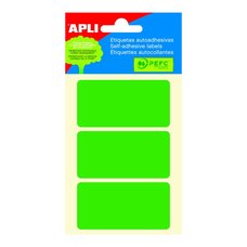 APLI samolepic etikety, 34 x 67 mm, zelen