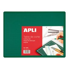 APLI ezac podloka vceelov, oboustrann, 300 x 200 mm, PVC, zelen