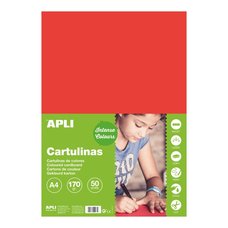 APLI barevn papr, A4, 170 g, erven