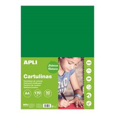 APLI barevn papr, A4, 170 g, tmav zelen