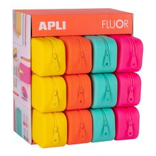 APLI pouzdro FLUO, siliknov, mix fluo barev