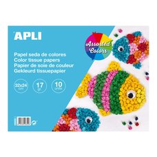 APLI papr hedvbn, 32 x 24 cm, blok 10 list, mix barev