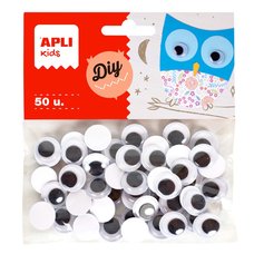 APLI MOVING EYES - oi kulat, O 15 mm, samolepic, ern