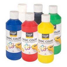 Creall temperov barvy, 6 x 250 ml, mix barev