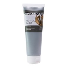 Molenaer akrylov barva Molenaer, 250 ml, stbrn