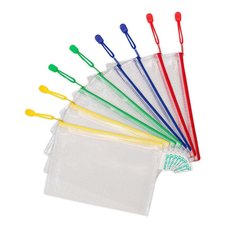 Tarifold oblka se zipem, A5, PVC sovina, mix barev, 8 ks