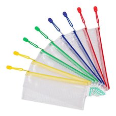 Tarifold oblka se zipem, DL, PVC sovina, mix barev, 8 ks