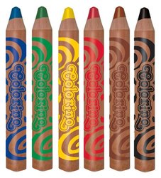 Colorino pastelky kulat JUMBO, s oezvtkem, 6 barev
