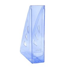 Office Products stojan na asopisy, A4/70 mm, transparentn modr