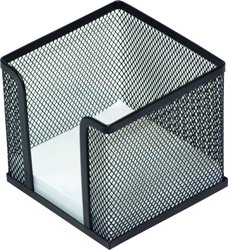 DONAU zsobnk na poznmkov papr Office Set, 95 x 95  mm, kov, ern