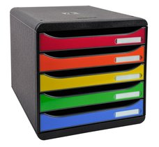 Exacompta zsuvkov box Iderama, A4 maxi, 5 zsuvek, PS