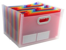 Exacompta Crystal - poada na dokumenty 24 kapes, 330 x 235 x 250 mm, PP, trans