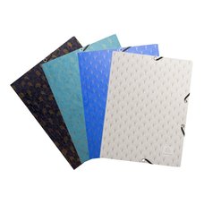 Exacompta spisov desky s gumikou a ttkem NeoDeco, prepn, A4 maxi, mix moti