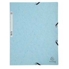 Exacompta spisov desky s gumikou, Aquarel, A4 maxi, prepn, 400 g/m2, modr