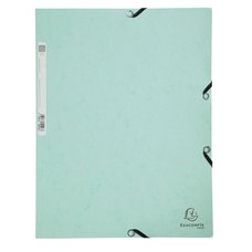 Exacompta spisov desky s gumikou, Aquarel, A4 maxi, prepn, 400 g/m2, zelen