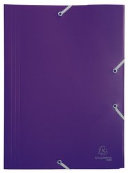Exacompta spisov desky s gumikou, Opak, A4 maxi, PP, fialov