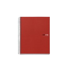 Miquelrius poznmkov blok Basic NB-8, A4, 70 g, PP, 200 list, linka, erven