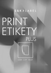 Print etikety  210 x 297 mm , bl samolepc, 100list