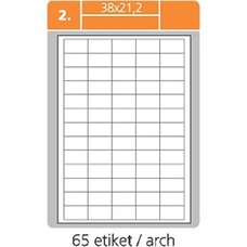 Print etikety 38,1 x 21,2 mm,bl samolepc  100 list