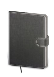 Zápisník BFL425-7  Flip A5 tečkovaný - šedo/šedá