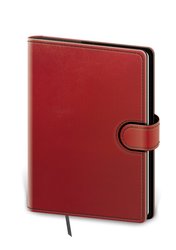 Zápisník BFL435-4  Flip B6 tečkovaný - červeno/černá
